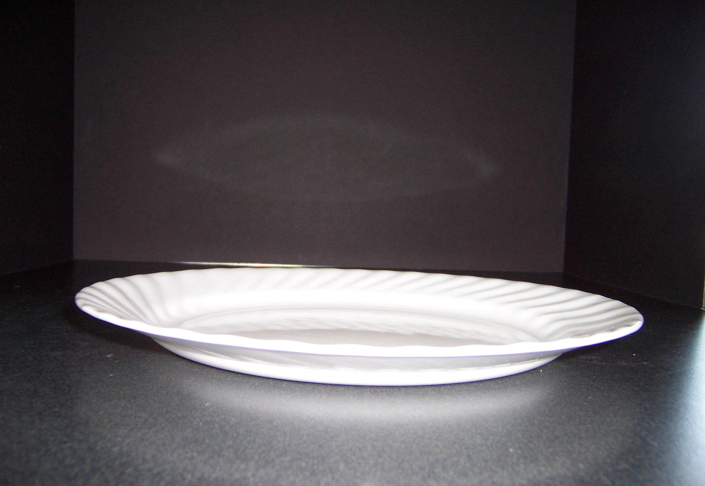 Corelle Enhancements White Swirl Dinner Plate Triple A Resale