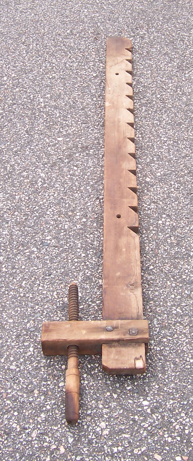 Vintage Large Wooden Vise