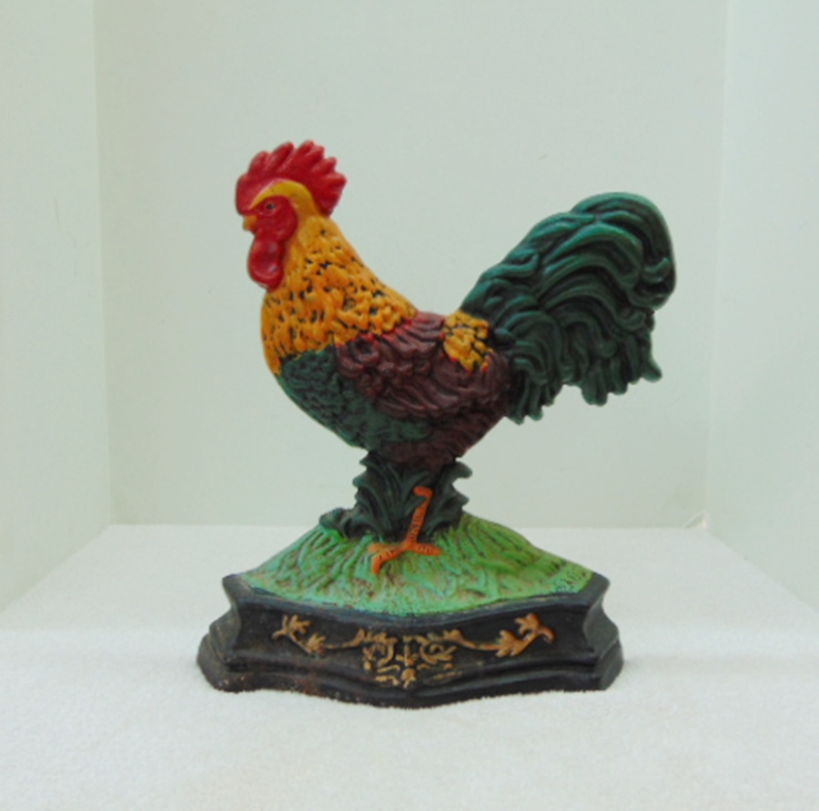 Cast Iron Rooster Door Stop