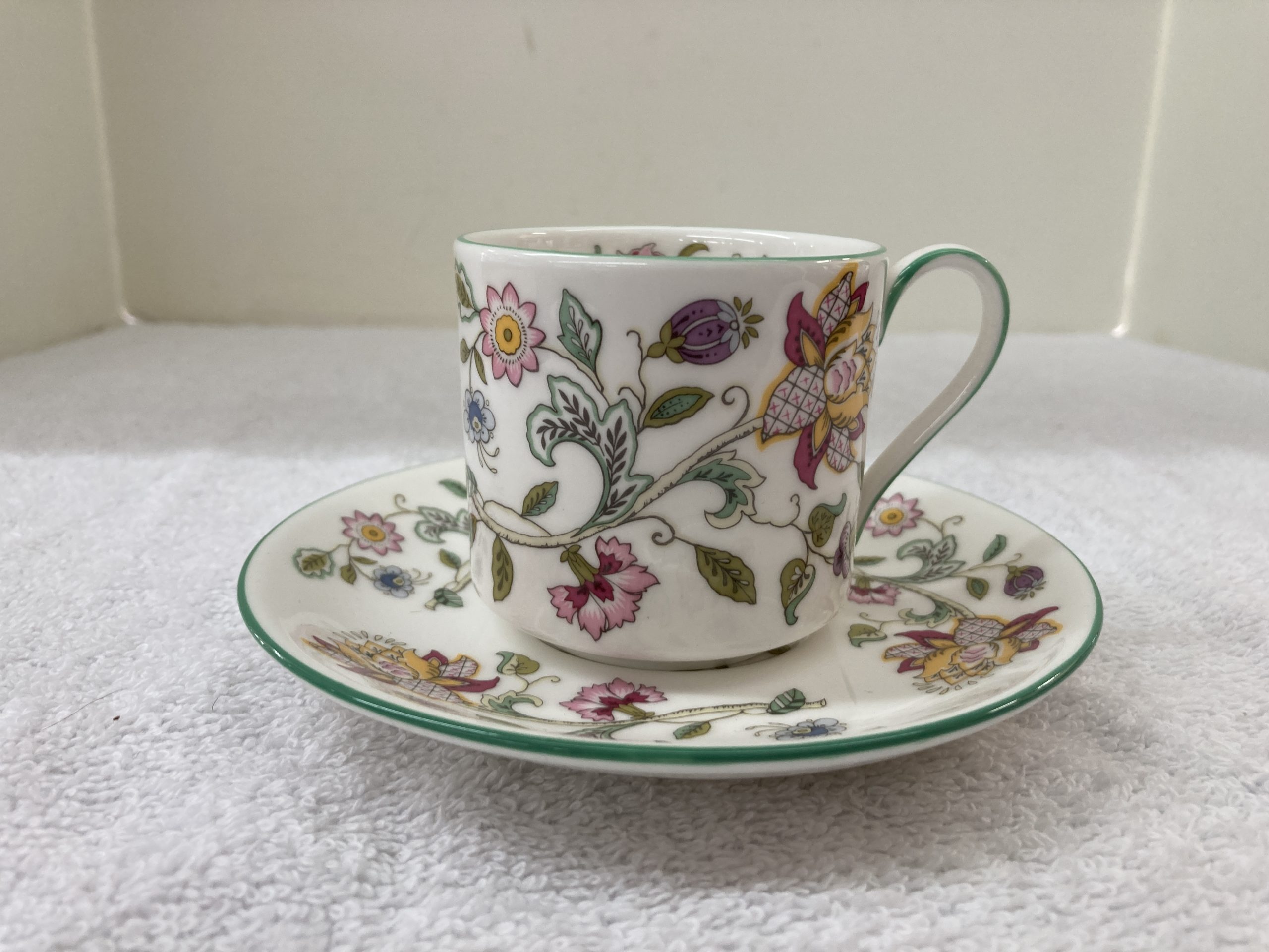 Minton Haddon Hall Demitasse Cup and Saucer made from 1948-2011